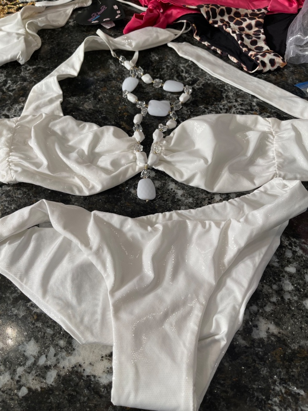 I have a wide variety of beach bunny and Victoria Secret bikinis